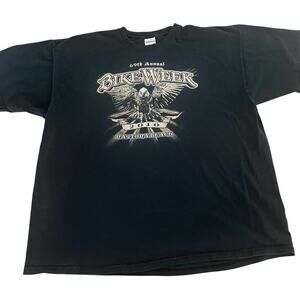 Daytona Beach Bike Week 2010 Black Eagle T-Shirt-2XL